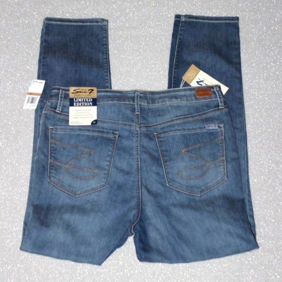 NWT Seven Limited Edition High Rise Slim Straight Leg Jeans - Picture 13 of 15